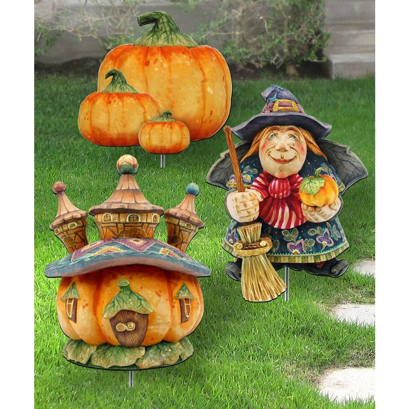 Thanksgiving Outdoor Garden Porch Walkway Set of 3 by G. DeBrekht – Thanksgiving Halloween Decor – 8120117MS3