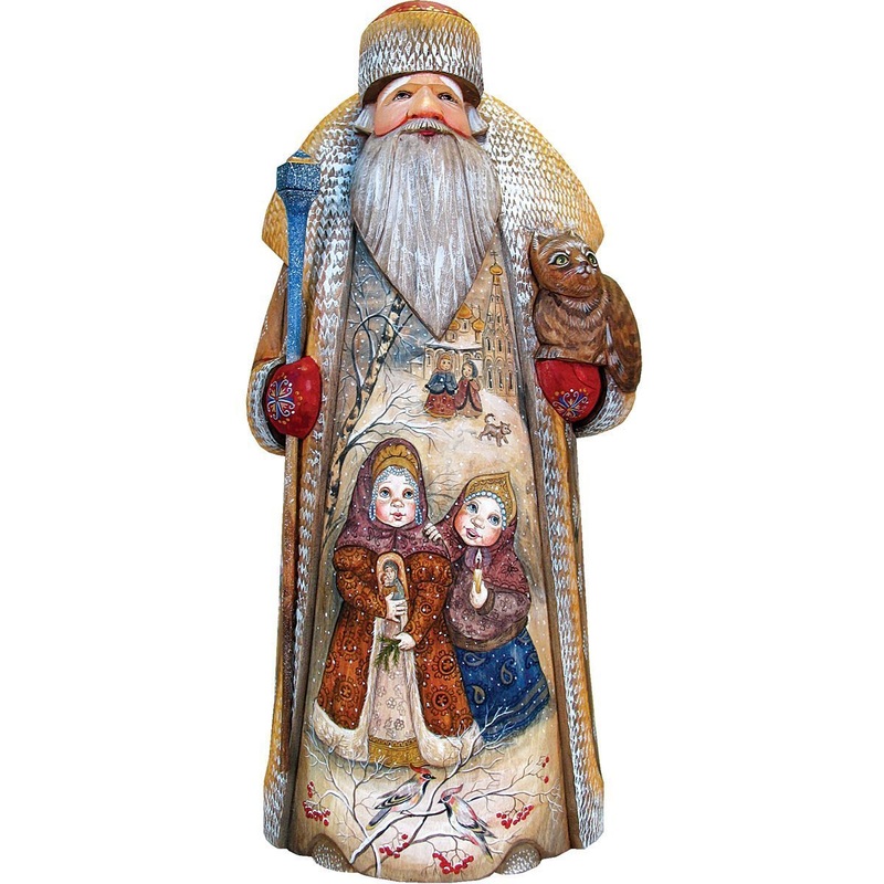 Village playtime, Hand-Painted WOODCARVED Figurine L291230 by G. DeBrekht – SPECIAL ORDER *** PRE-ORDER – Handmade Just for You! ***