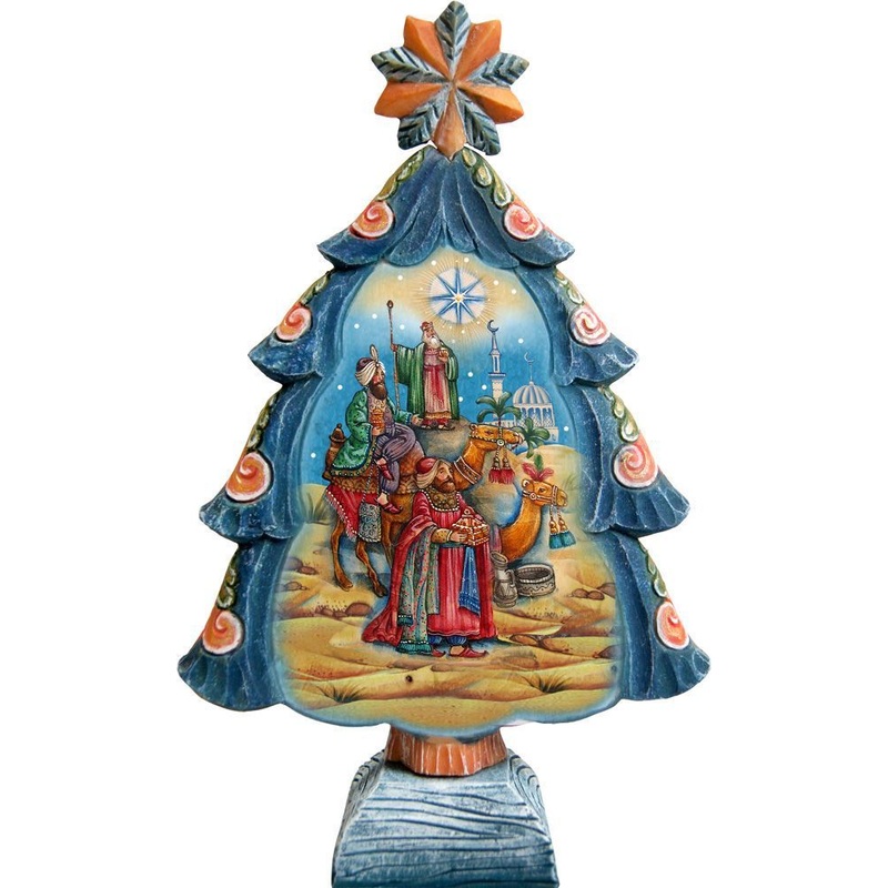 Wisemans Tree Christmas Figurine by G. DeBrekht – Christmas Decor – 588045L