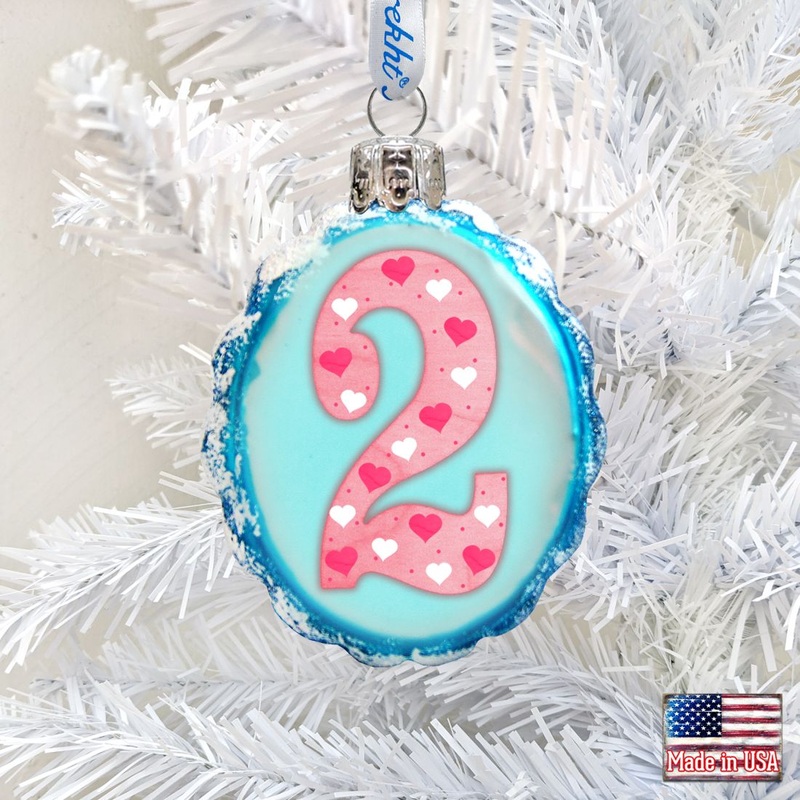 2 Mini Mercury Glass Ornaments by  – Love Family and Kids Decor – 770002