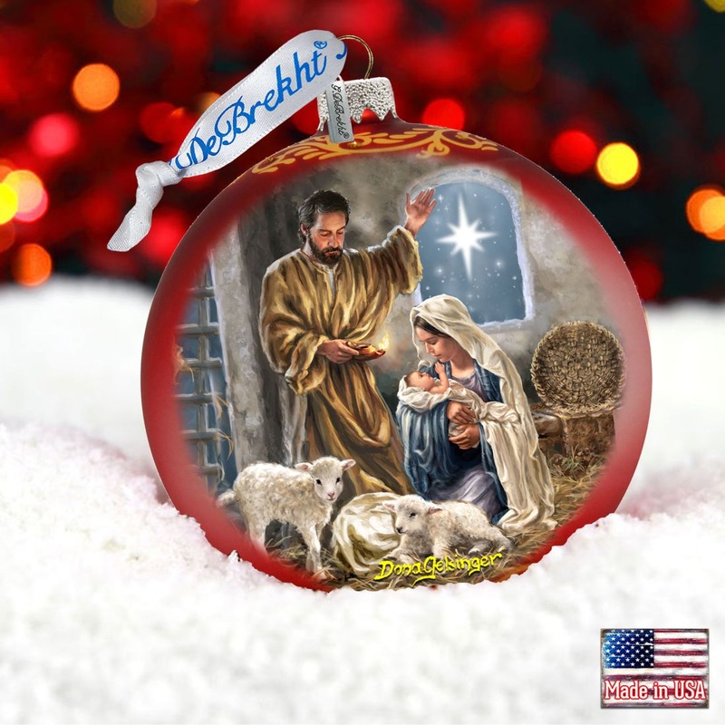 A Star Is Born Glass Ornament Limited Edition by G. DeBrekht – Nativity Holiday Decor – 73909