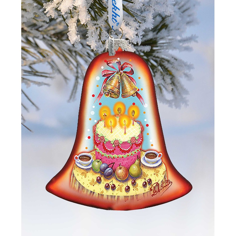 Celebration Bell Glass Ornament by G. DeBrekht – 752-003