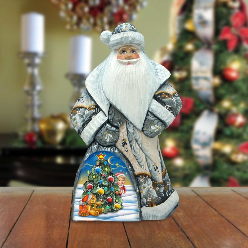 Christmas Gifts Santa Hand-Painted WOODCARVED Masterpiece by G. DeBrekht – Christmas Decor – 8214818