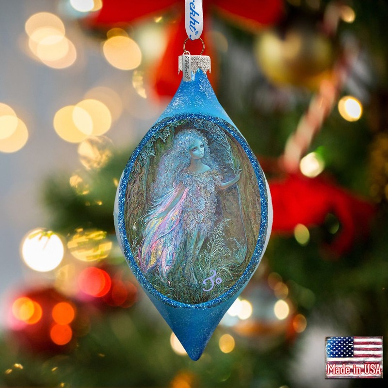 Forest Fairy Glass Ornament by Josephine Wall – Christmas Decor – 757-402-JW