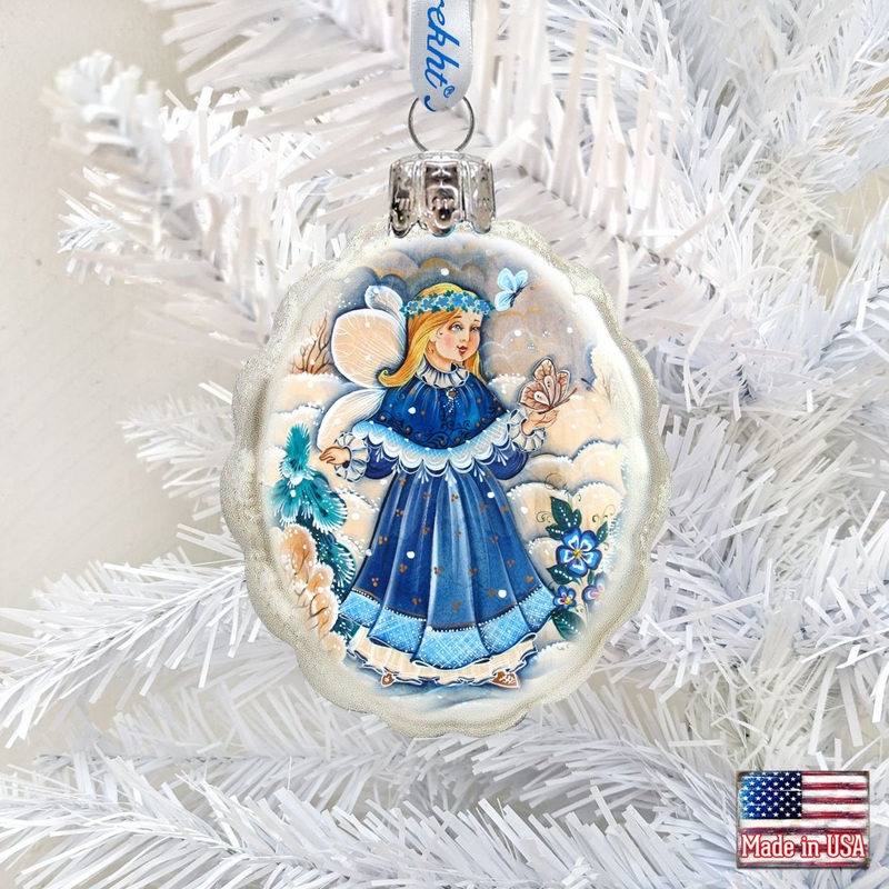 Little Fairy Mercury Glass Ornament by G. DeBrekht – Christmas Decor – 773032