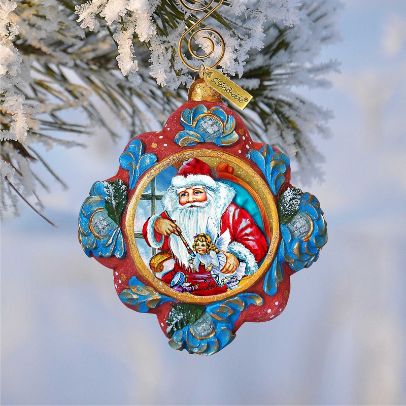 Nativity Workshop Sculpted Hand-Painted Christmas Ornament by G. DeBrekht – Nativity Holiday Decor – 6102415