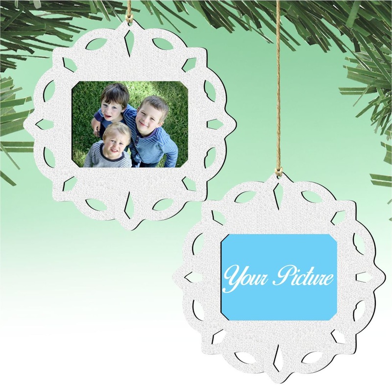 Snowflake Christmas Picture Frame Ornaments – Ornament for Photo by  – Christmas Decor – 8141153PF