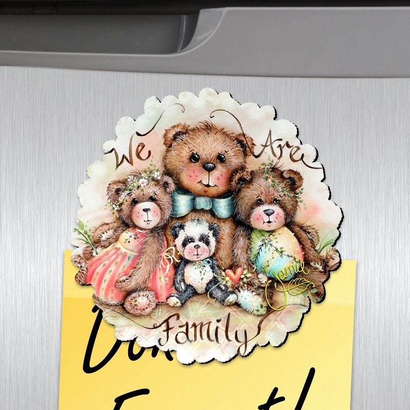 We Are The Family Shaped Refrigerator Magnets Set of 3 by Jamie Mills-Price
