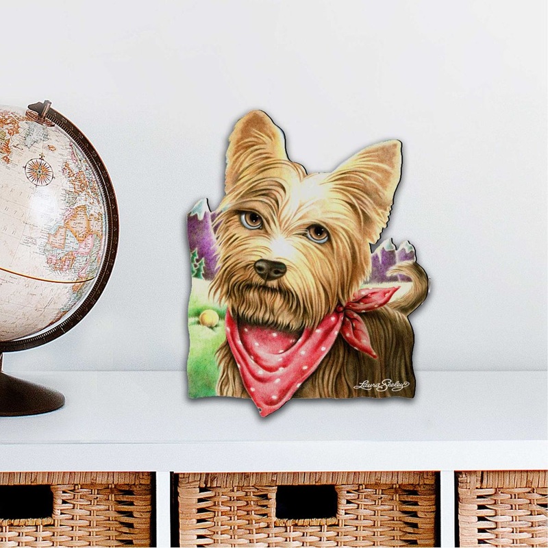 A Cool Drink Dog Holiday Outdoor Decor Large Ornament by Laura Seeley – Pets Dogs and Cats Decor – 8511020M