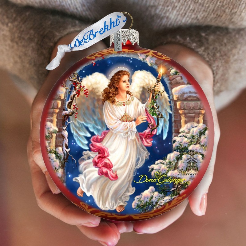 Angel in The Arch Glass Ornament Limited Edition by D. Gelsinger – Christmas Decor – 73892-1322