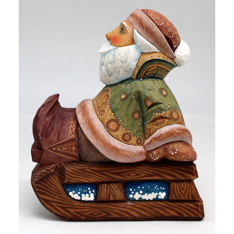 Hitching Santa Sleigh Figurine 4.5, Limited Edition Reserve by