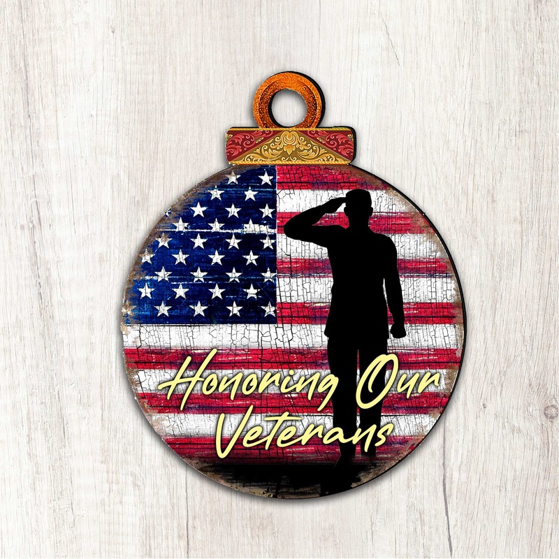 Honoring Our Veterans Holiday Wall Decor – Designocracy – 8187103M