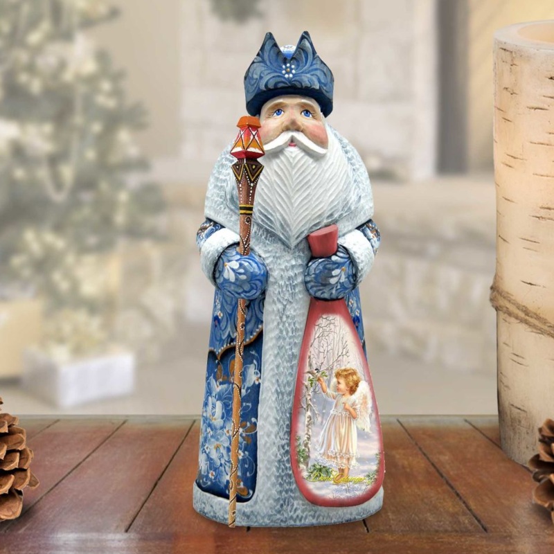 Little Winter Blessings Hand-Painted WOODCARVED Figurine by D. Gelsinger – Nativity Holiday Decor – 242101-1427