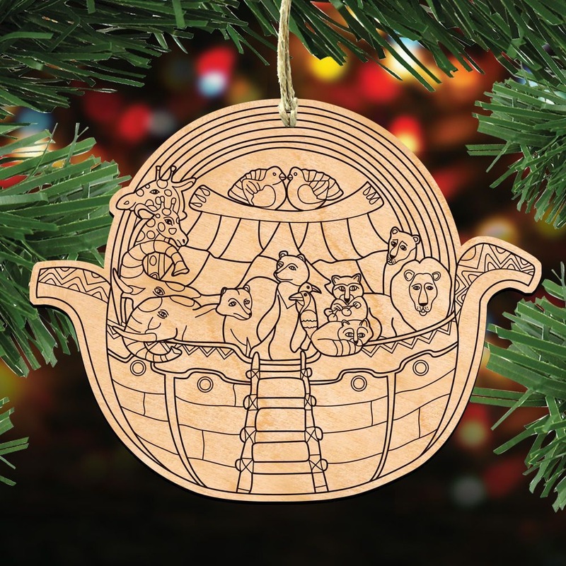 Noah’s Ark DIY Coloring Decorative Holiday Ornament 8314050-S3 by G. DeBrekht