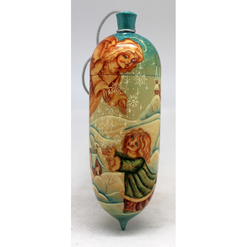 One-of-a-Kind Ornaments – Handmade and Hand-Painted Wooden Figurine 2x2x6 by GDeBrekht Reserve