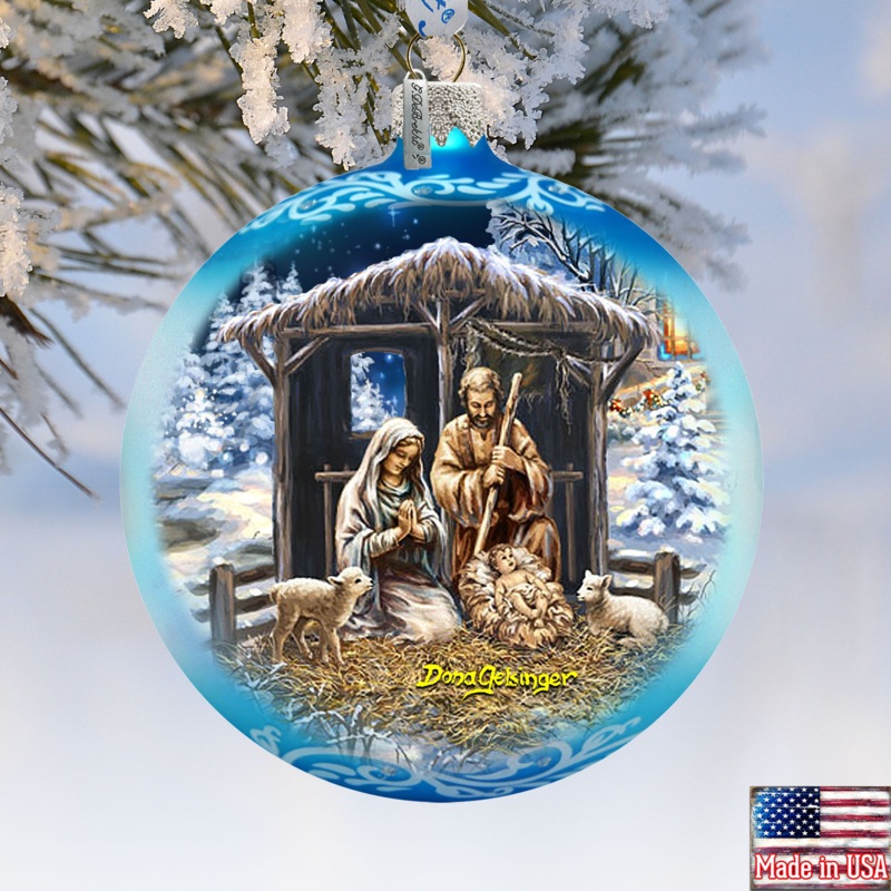 The Prince of Piece Glass Ornament Limited Edition by D. Gelsinger – Nativity Holiday Decor – 73913-DG