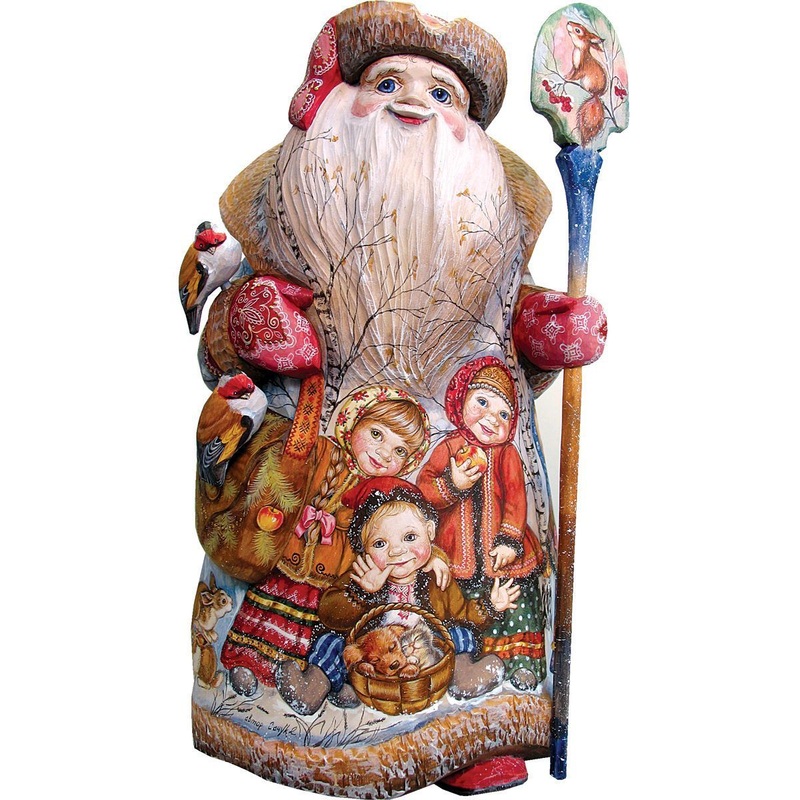 Friends of a feather, Hand-Painted WOODCARVED Figurine L291331 by G. DeBrekht – SPECIAL ORDER *** PRE-ORDER – Handmade Just for You! ***