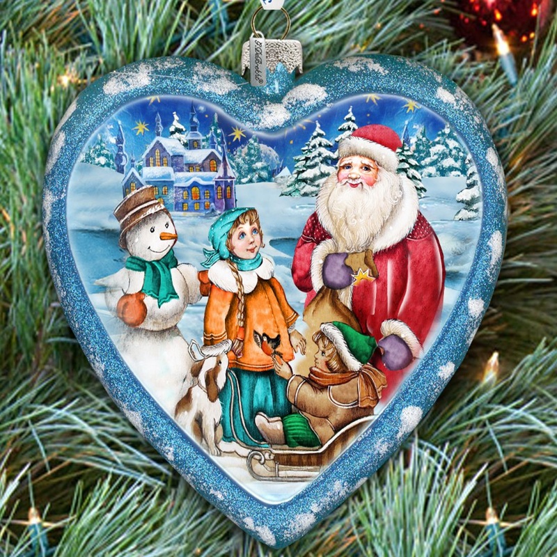 Holiday Trip Glass Ornament Limited Edition by G. DeBrekht – Christmas Decor – 738-086
