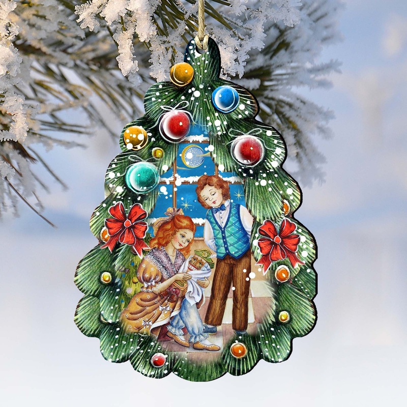 Nutcracker Christmas Tree Wooden Ornaments by G. DeBrekht – Christmas Decor – 8119184