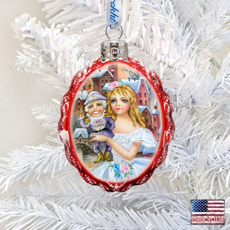 Nutcracker Mercury Glass Ornament by G. DeBrekht – Christmas Decor – 773024