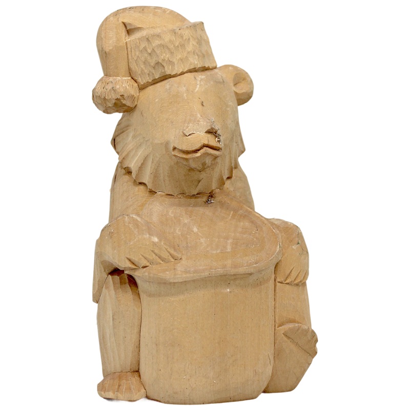 One-of-a-Kind The Bear with Hat Wood Carved Figurine 5.5 by  – Nature Wood Carving