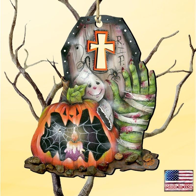 Scary Harry Wooden Ornaments Halloween by Jamie Mills-Price – Thanksgiving Halloween Decor – 8457405