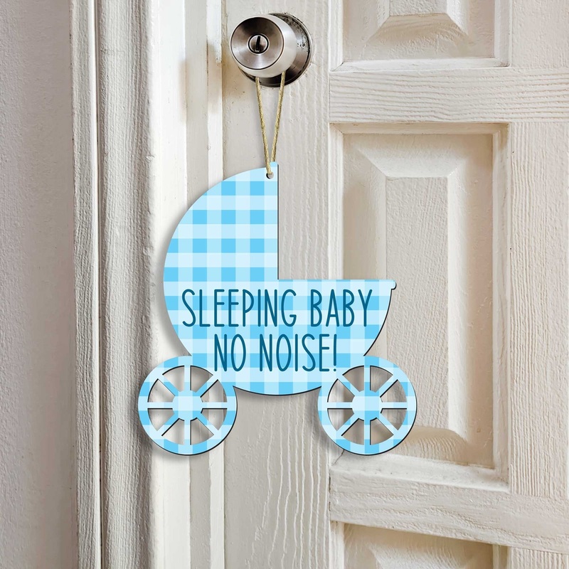 Baby Nap Time Doorbell Sign – Baby Sleeping Sign – Do Not Disturb Door Sign – Do Not Disturb Sleeping Sign – Baby Shower Gift 961050