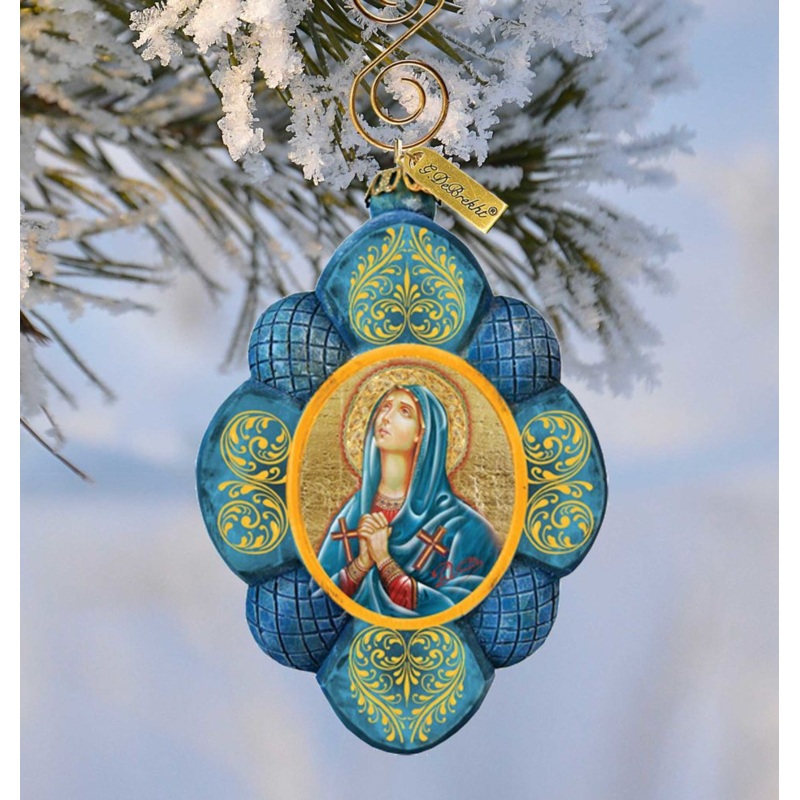 Maria Magdalena Sculpted Hand-Painted Christmas Ornament by G. DeBrekht – Nativity Holiday Decor – 610842
