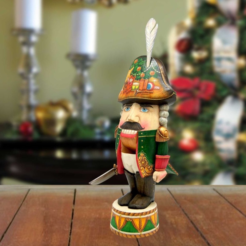 Nutcracker Soldier Hand-Painted WOODCARVED Masterpiece by G. DeBrekht – Christmas Decor – 210010 *** PRE-ORDER – Handmade Just for You! ***