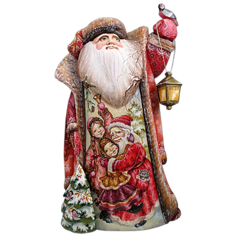Santa dance-kids, Hand-Painted WOODCARVED Figurine L291220 by  – SPECIAL ORDER *** PRE-ORDER – Handmade Just for You! ***