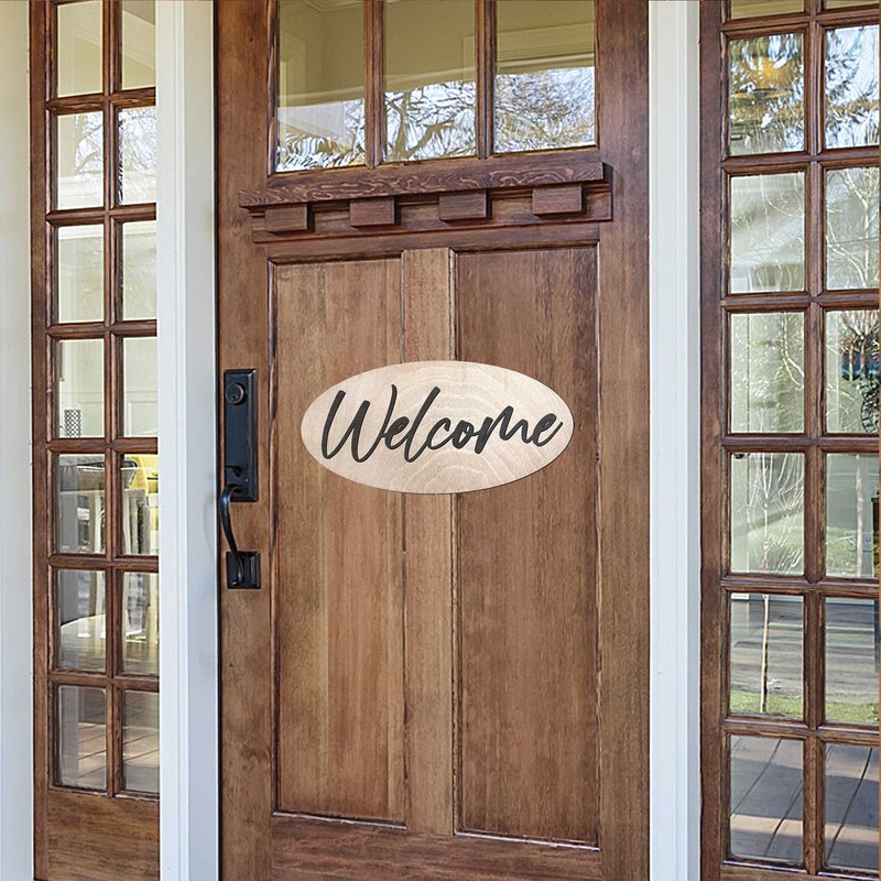 Welcome sign, Business sign, Made in the USA sign, Made from wood – 320342