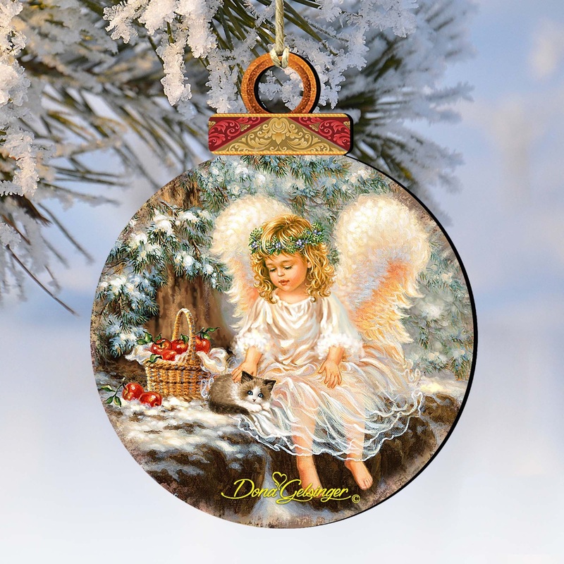 Winter Companions Wooden Ornaments by Gelsinger – Nativity Holiday Decor – 8021120-0718