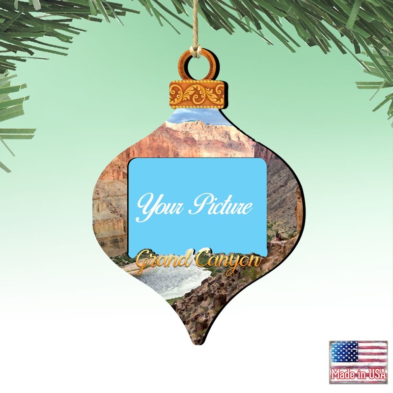 Canyon Picture Frame Ornaments – Ornament for Photo – Wildlife Holiday Decor – 8112182-3PF