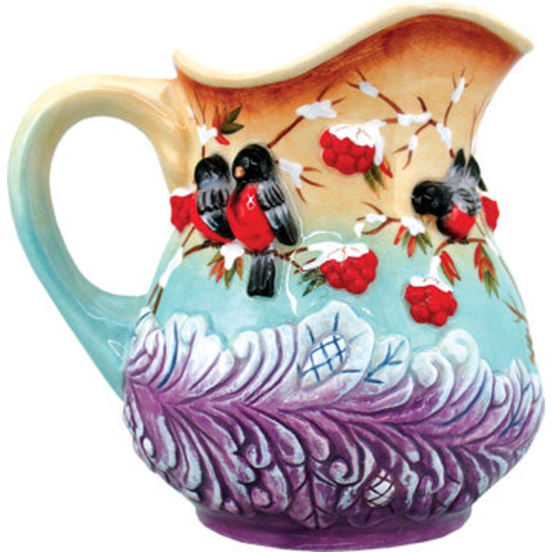 Ceramic Winter Birds Creamer  Limited Edition