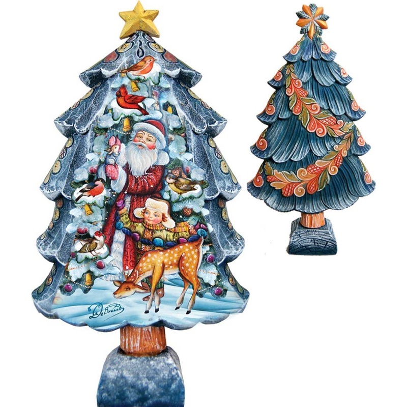 Christmas Tree Santa with Kids Christmas Figurine by G. DeBrekht – Christmas Decor – 588031L