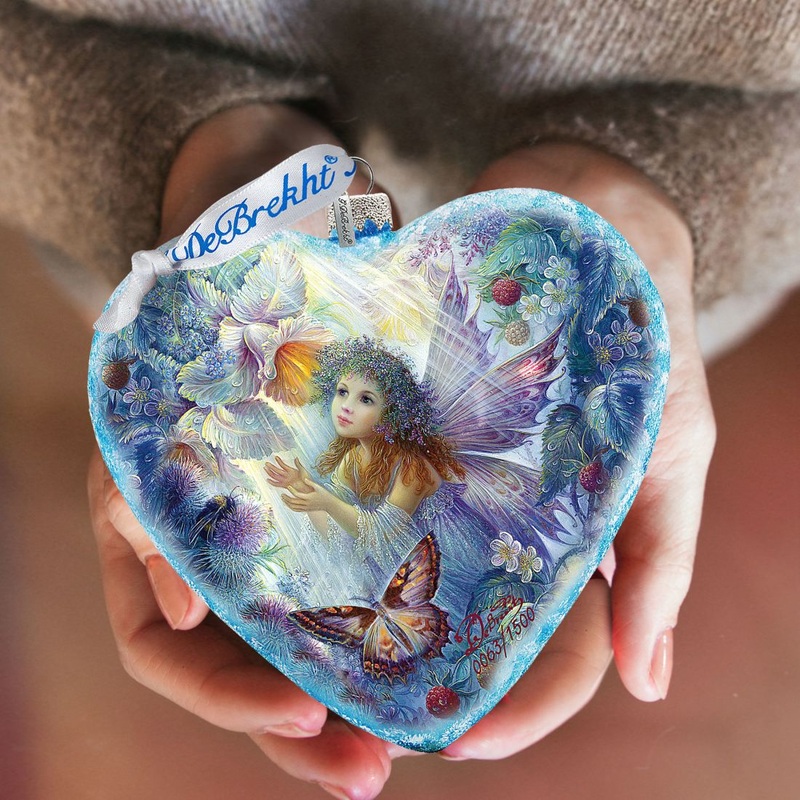 Flower Fairy Glass Ornament Limited Edition by Strelkina @ G. DeBrekht – Christmas Decor – 738-084-ST