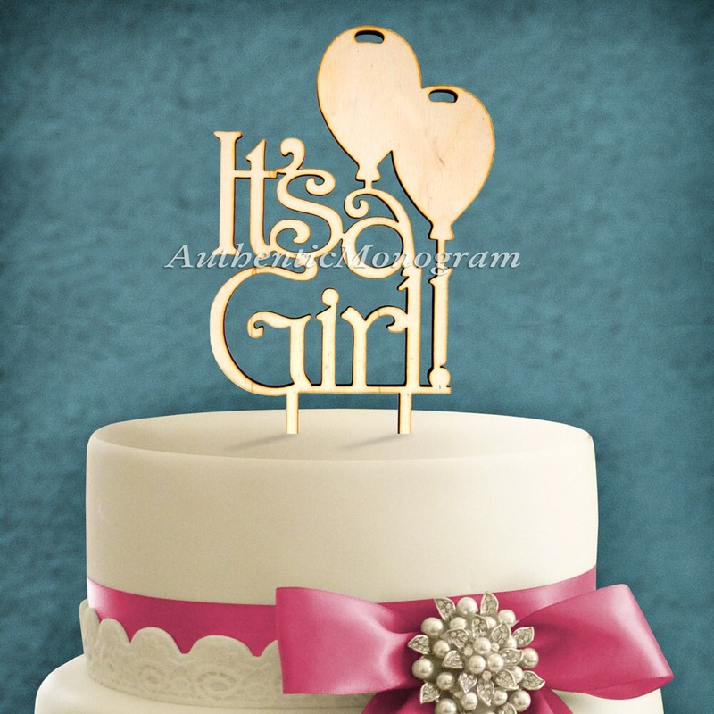 Its a Girl Cake Topper – Wooden Cake Topper 4120