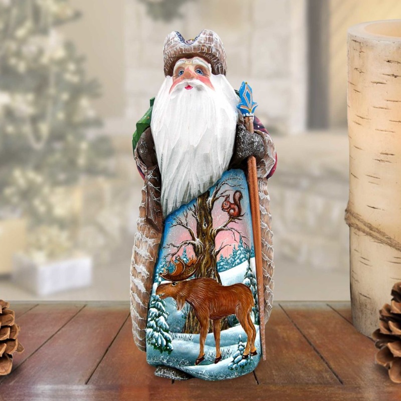 Merry Wonder Hand-Painted WOODCARVED Masterpiece by G. DeBrekht – Wildlife Holiday Decor – 821845 *** PRE-ORDER – Handmade Just for You! ***