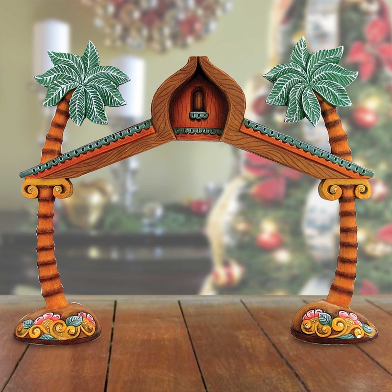 Nativity Manger Christmas Figurine by  Reserve – Handpainted Holiday Decor Handmade in the USA – 526991