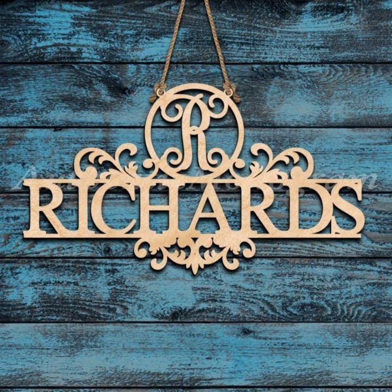 Personalized Family Sign Last Name Monogram Sign – WEDDING MONOGRAM – Wooden Monogram – Personalized name  Wooden Initials # 93153-2GF