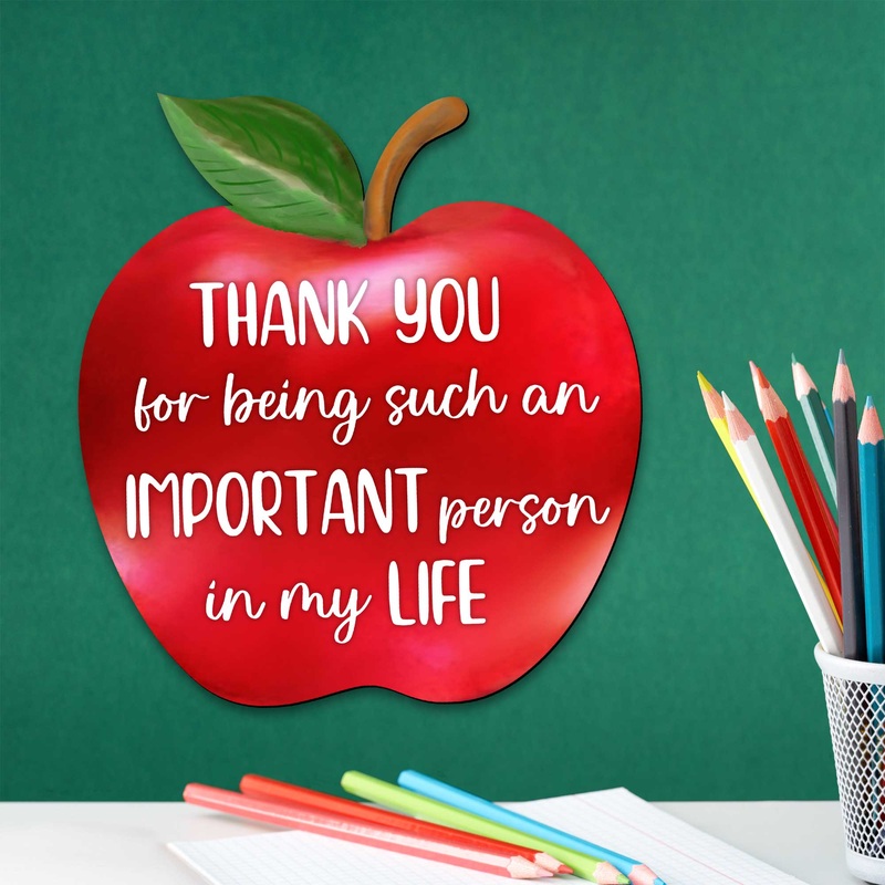 Unique gift for teacher – Back to School Gift – Teacher apple sign – End of year gift – Teacher appreciation – 8457611