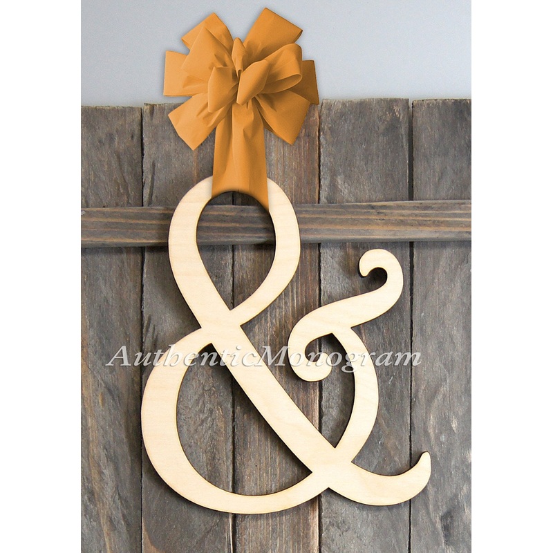 AMPERSAND SIGN – Wooden Personalized Ampersand Sign, & Word Sign 1311*