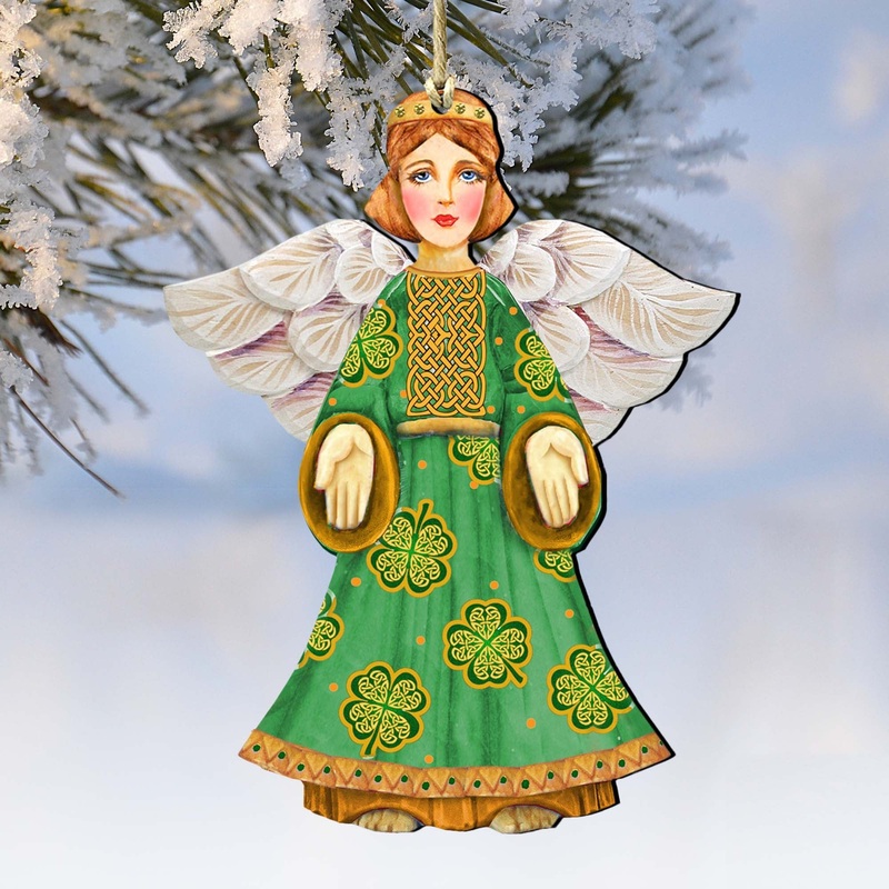 Celtic Angel Christmas Wooden Ornaments by G. DeBrekht – Celtic Decor – 8152723