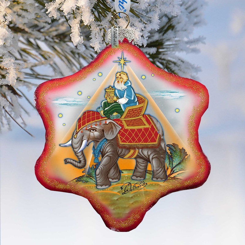 Miracle Nativity King Snowflake Ornament Holiday by Debrekht – 754-039