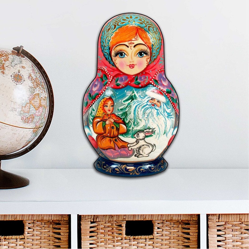 Morozko Nesting Doll Holiday Outdoor Dcor Large Ornament by G. DeBrekht – Christmas Dcor – 8115951M