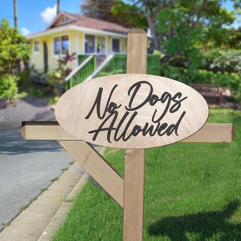 No Dogs Allowed Sign, wood sign, Office sign, Handmade in the USA Sign, Sings for business – 320319
