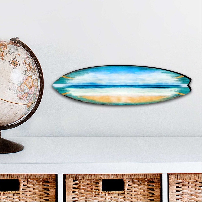 Ocean Surfboard Coastal Outdoor Decor Large Ornament by G. DeBrekht – Coastal Holiday Decor – 8490102MS