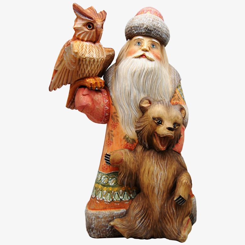 Teddy Bear Santa with Owl 13  Limited Edition Reserve 51492