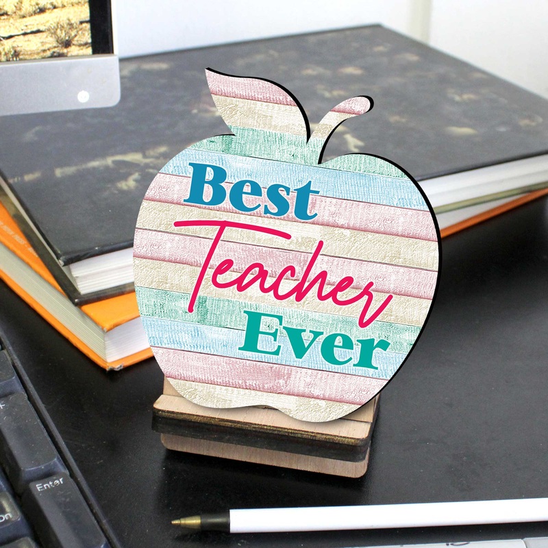 Unique gift for teacher – Back to School Gift – Teacher apple sign – End of year gift – Teacher appreciation – 8457613