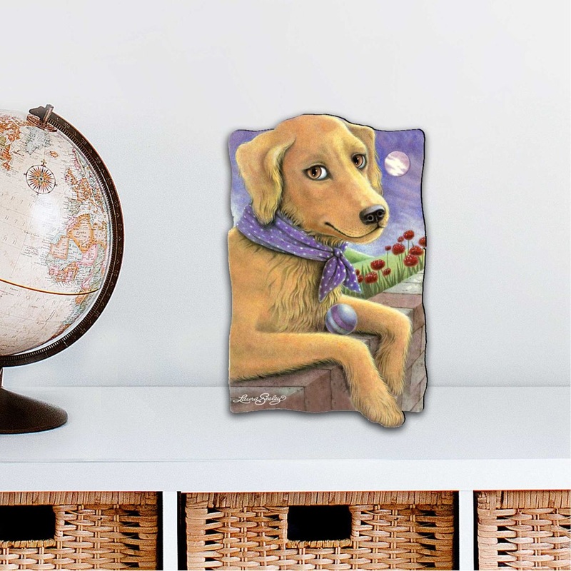 Flowers Fetch & Fun Holiday Outdoor Decor Large Ornament by Laura Seeley – Pets Dog and Cats Decor – 8511011M